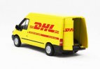 Yellow 1:32 Scale DHL Theme Diecast Ford Transit Van Model