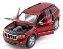 Red / White 1:24 Scale Maisto Jeep Grand Cherokee Laredo Model