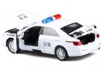 White Kids 1:32 Scale Police Diecast Honda Accord Toy