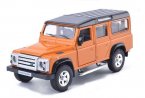 Orange / White / Black Kids Diecast Land Rover Defender Toy