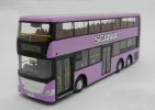 1:64 Purple /Green /Orange Diecast Scania Double Decker Bus Toy