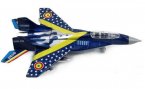 Kids Black / Red / Blue Die-Cast MiG-29 Fighter Aircraft Toy