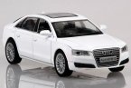 White / Black 1:32 Kids Pull-Back Function Diecast Audi A8 Toy