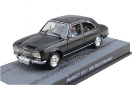 Black 1:43 Scale UH Diecast Peugeot 504 Model