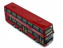 Yellow / Red 1:42 Scale Diecast WUZHOULONG Double-Deck Bus