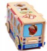 Kids Wooden Digital Big Educational Bus Toy