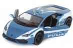 Blue 1:36 Kids Police Diecast Lamborghini Huracan LP610-4 Toy