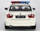 White 1:18 Scale Welly Police Theme Diecast BMW 330i Model