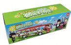 Kids White / Red / Green Plastics Electric Tour Bus Toy