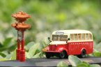 Red-Yellow 1:64 Scale Die-Cast BeiJing City Bus Model