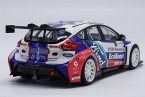 Blue-White 1:18 Scale Diecast Ford Focus 2017 WRC Model