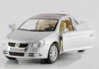 Silver / Light Blue / Red / Yellow 1:36 Diecast VW EOS Toy