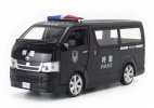 1:32 Scale Black Police Kids Diecast Toyota Hiace Toy