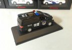 Black 1:43 Police J-collection Diecast Toyota Alphard Model