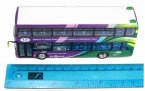 1:76 Scale Purple CMNL Scania NO. 17 Double-Decker Bus Model