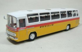 Yellow-White Plastic SCHUCO Mercedes-Benz Singledecker Bus Model