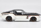 1:24 Maisto Black-White Diecast 1967 Ford Mustang GT Model