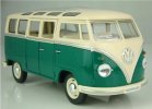 1:24 Scale Red / Blue / Green Retro Style 1962 VW School Bus Toy