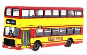 1:76 Scale Red-Yellow Alloy London Double Decker Bus Model