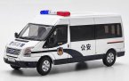 GCD 1:64 Scale White Police Diecast Ford Transit Model