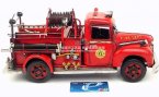 Red Large Scale Tinplate Vintage 1946 Ford Fire Fighting Truck