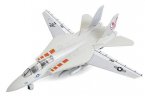 Pull-Back Function White / Orange /Gray Kids F-14 Tomcat Fighter