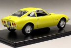 Yellow 1:24 Scale Whitebox Diecast 1970 Opel GT 1900 Model