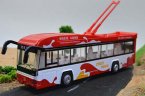 Kids Red / Blue / Green Die-Cast City Trolley Bus Toy