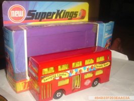 Mini Red MATCHBOX SUPERKINGS London Double Decker Bus