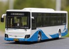 1:43 Scale White-Blue Diecast Daewoo Shanghai City Bus Model