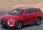 Red 1:43 Scale Plastics 2018 BYD Tang DM SUV Model