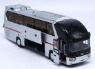 Silver 1:38 Scale Diecast King Long Coach Bus Model