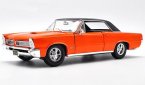 Orange 1:18 Scale Maisto Diecast 1965 Pontiac GTO Model