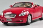 White / Red 1:18 Scale Welly Diecast Lexus SC430 Model