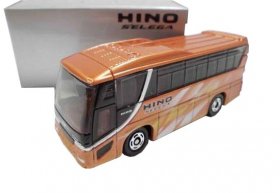 Orange Mini Scale Kids Tomica Die-Cast Hino S\'elega Bus Toy