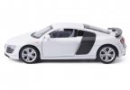 Silver / Red / White Kids 1:32 Scale Diecast Audi R8 GT Toy