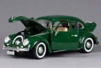Green 1:18 Scale Bburago Diecast 1955 VW Kafer Beetle Model