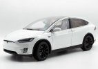 1:18 Scale White / Gray Diecast Tesla X P100D Car Model