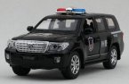 White 1:32 Scale Police Theme Kids Diecast Toyota Land Cruiser