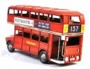 Red Large Scale Handmade NO.137 London Double Decker Bus Model