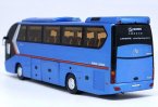 Wine Red / Blue 1:38 Scale Die-Cast King Long Bus Model