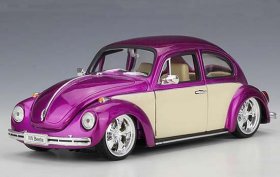 Purple / Red / Gray / Green Welly 1:24 Diecast VW Beetle Model