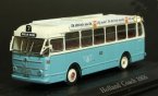 White-Blue 1:76 Scale Die-cast Holland Coach 1955 City Bus Model