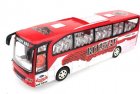 Long Size Red / White Plastic Electric Kids Bus Toy