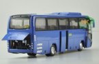 Blue 1:42 Scale Die-Cast YuTong Tour Bus Model