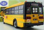 Bright Yellow 1:30 Scale Die-cast FAW School Bus Model