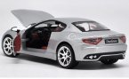 Silver / Black Bburago Diecast Maserati GranTurismo Model