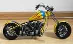 Blue-Yellow Medium Scale Handmade Tinplate Harley Davidson