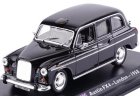 Black 1:43 Scale Diecast 1958 Austin FX4 London Taxi Model