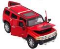 Red / Yellow 1:24 Scale Diecast Hummer H3 Model